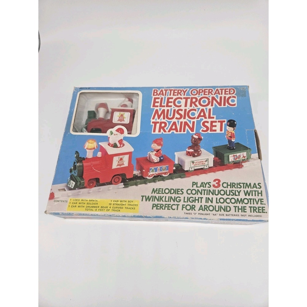 Vintage Yuletide‎  Concepts Electronic Musical Train Set Battery Operated 1985